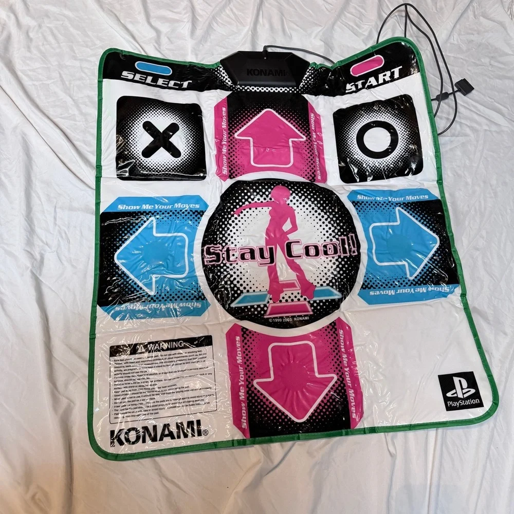 Konami Dance Mat for PlayStation - Pink and Blue